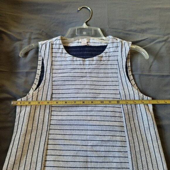 J. CREW Striped Shell Tank Top Style# F4605 - Size XXS - Picture 12 of 16